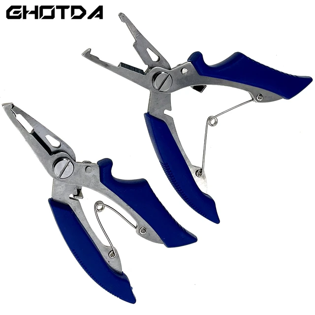 Ghotda New Fishing Pliers Fish Line Cutter Scissors Mini Fish Hook Remover  Multifunction Tools - AliExpress