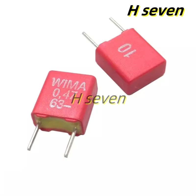 10X 0,1UF 63V condensatore WIMA (n.10 pezzi) EUR 2,44