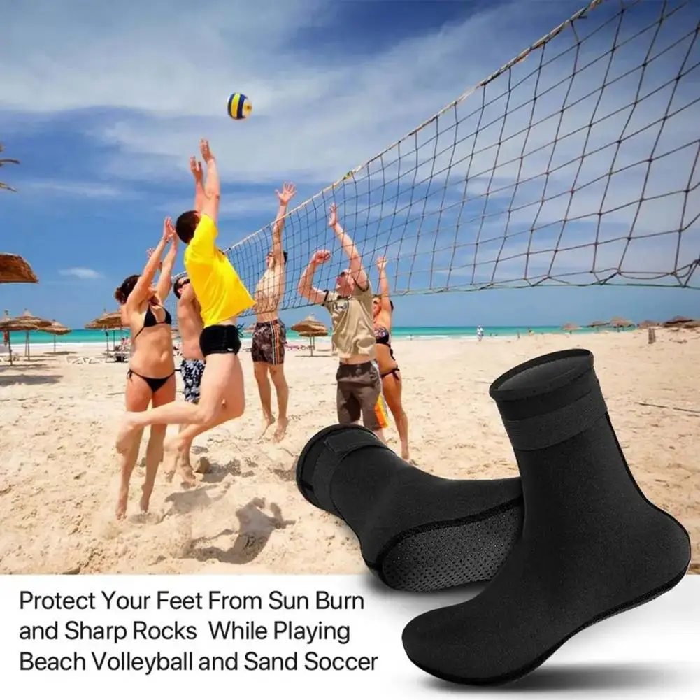 1 Pair Practical Diving Socks Comfortable Surfing Socks Wear-resistant Keep Warm Beach Surfing Wetsuit Booties