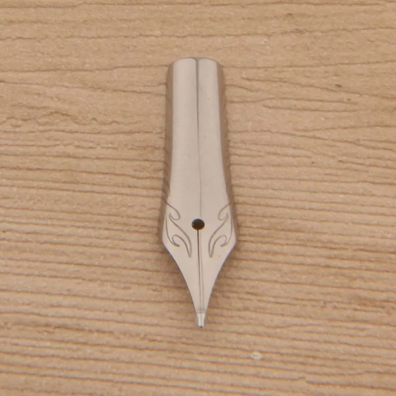26mm Naginata Nib Hooded Nib Handmade Grinding Tip Silver Handmade Grinding Tip #5 Size Fountain Pen Ink Pen Fountain Pen