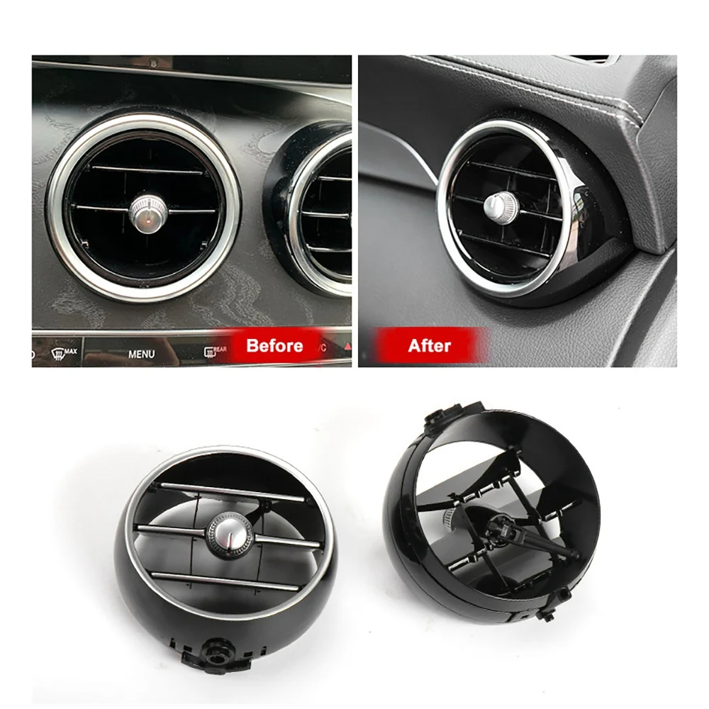 Instrument Desk Air Conditioning Middle Outlet Tuyere A/C Air Vent Folding Fittings for Benz C Class W205 GLC W253 15-21