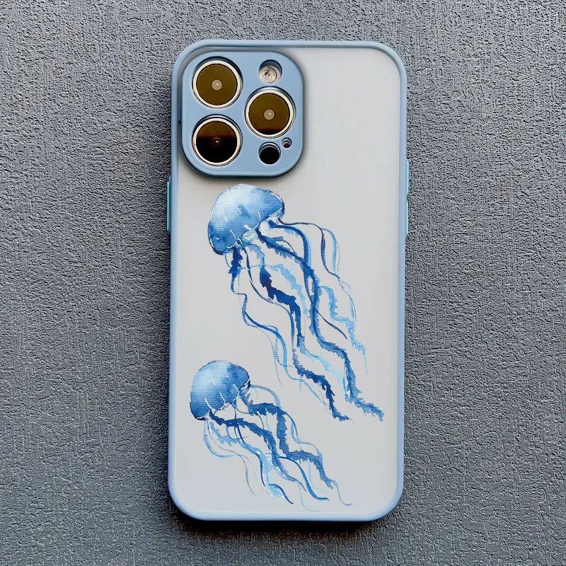 Coole Ozean-Schildkröten-Handyhülle für iPhone 17 16 15 14 Pro Max Hüllen 11 12 13 Pro Max Mini Plus X XR Meerblaue Schildkröten-Design-Cover – Detail 12