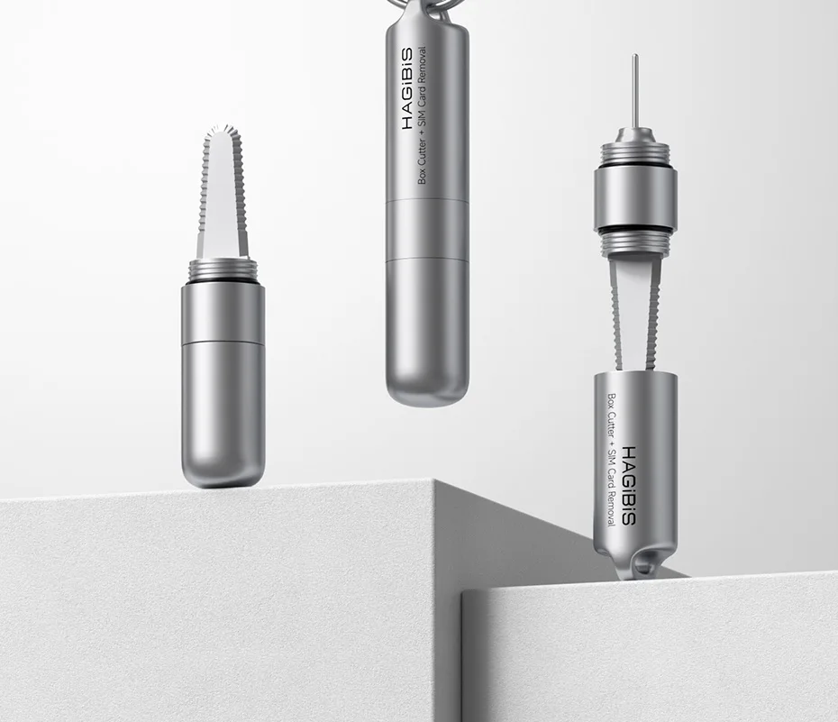 Hagibis Portable Box Cutter & SIM Eject Tool
