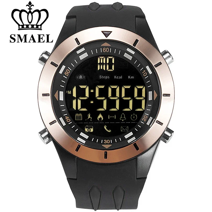 

SMAEL Men Watch Electronic WristWatch Luminous Waterproof Alarm Multi-function Mens Sport Watches Male Clock Relogio Masculino