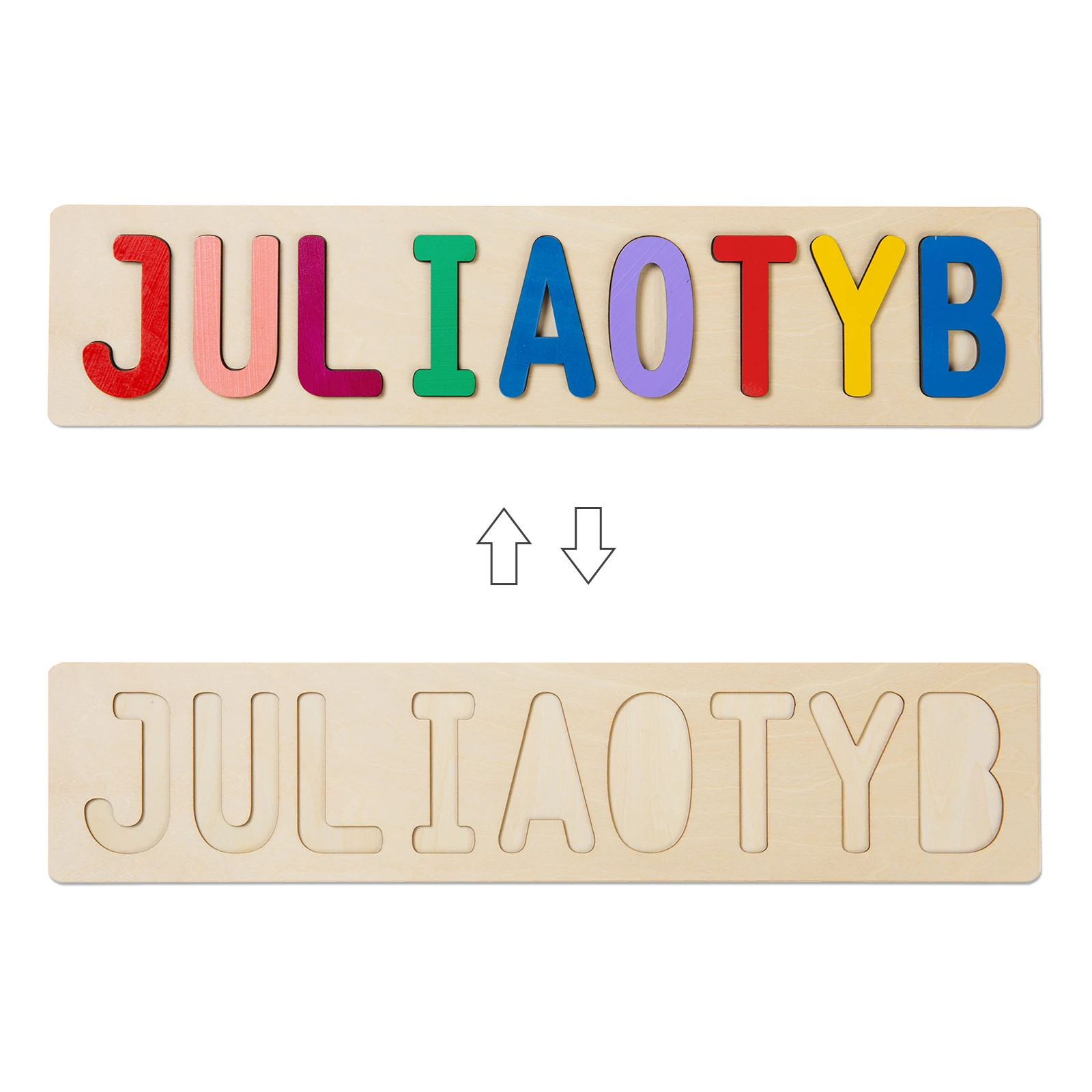 Bright Colors Personalized Name Puzzle 4 | Bright Colors Personalized Name Puzzle 6