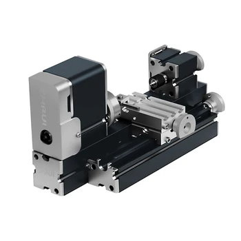 Mini tornio in metallo fai-da-te da 60W, 12000 giri/min con Base per legno, metalli molli, Plexiglass, plastica, ecc