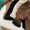 MILANCEL 2024 Spring Autumn Solid Kids Boys Straight Pants Fashion Children Clothing Trousers Brief Jeans for 1-6 Years 5