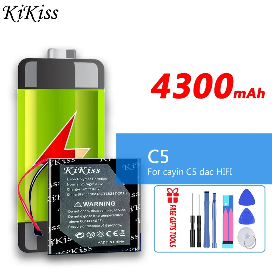 

4300mAh KiKiss Battery For cayin C5 dac HIFI music player Digital Batteria