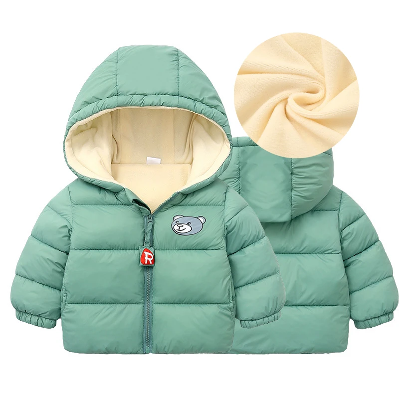 Kids Clothes Children's Jacket Coat Clothing Boy Girl Hooded Thicken Velvet Lining Keep Warm Down Jacket Children Clothing down jacket children jackets girls coat