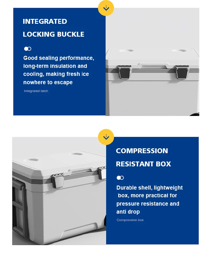 Hard45L 70L 120LCooler With Wheels Can Keep Up To Long During Camping Barbecue Tailgating And Outdoor Activities4Ice Of The