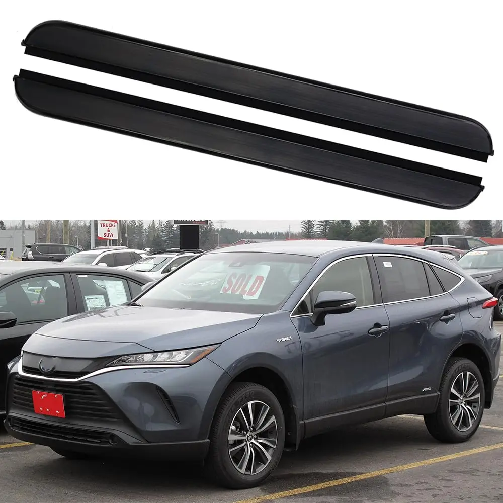

Aluminium Alloy 2PCS Side Steps Running Boards Nerf Bars Side Pedal Fits for Toyota Venza 2020-2024