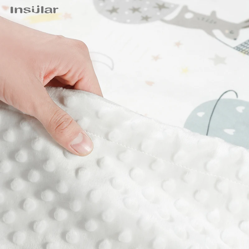 Muslin Baby Blankets Warm Embossed Flannel Thermal Soft Stroller Sleep Cover Cartoon Infant Bedding Swaddle Wrap Kids Bath Towel