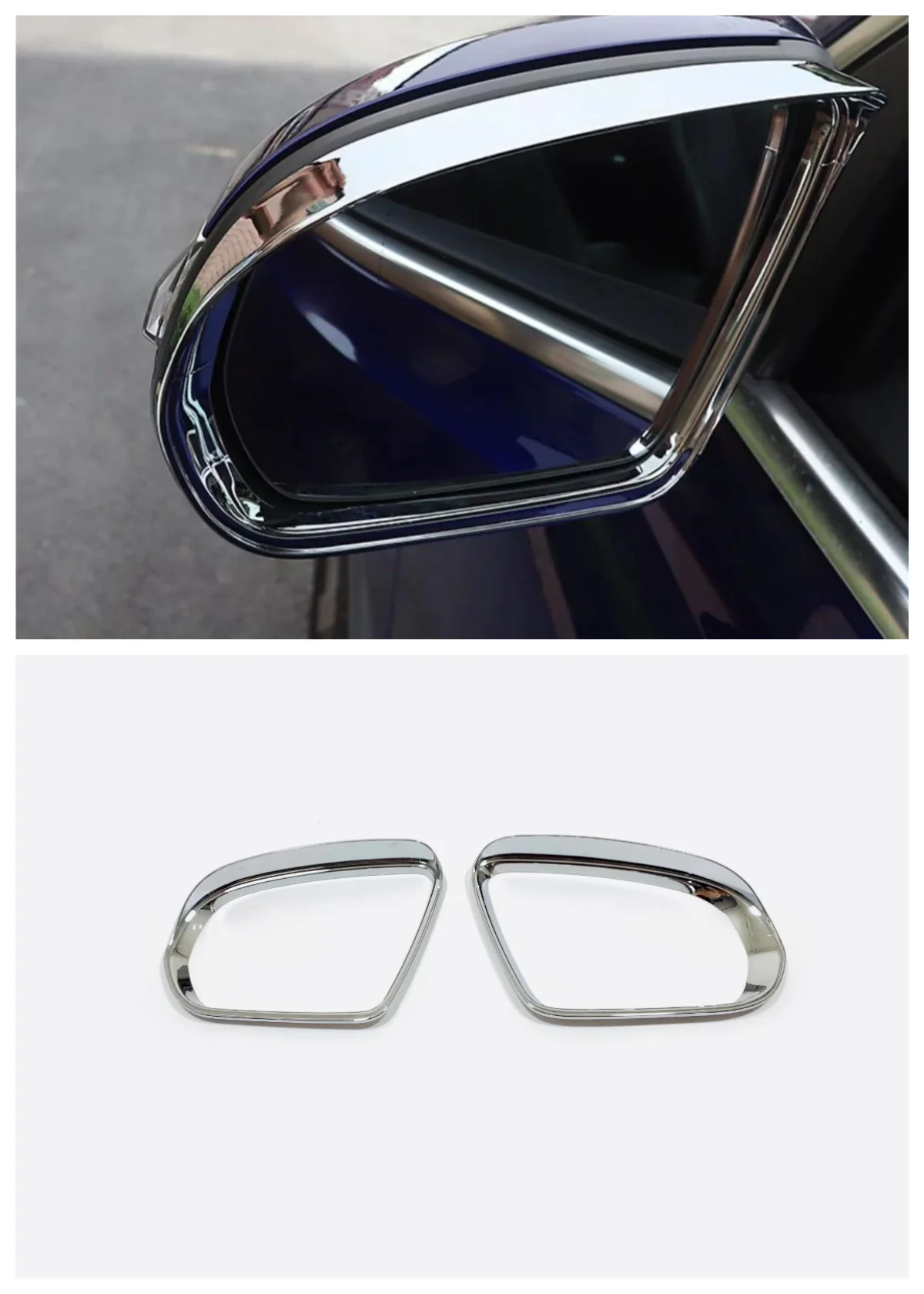 

Suitable for the 2021 Mercedes Benz GLB rearview mirror rain eyebrow decorative frame 2-piece set