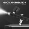 0.3mm Dual Action Airbrush 7cc Fluid Cups Quick Remove Air brush Cap Design Gravity Feed Set for Model Cake Art 4