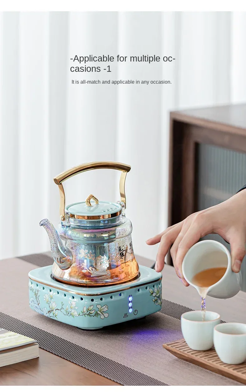 Description Picture 5 of item220V High-Temperature Resistant Electric Tea Stove & Tea Kettle Set for Home Use AK