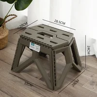 Tabouret de camping pliant portable, petite chaise d'extérieur, siège repose-pieds pliable pour camping, randonnée, plage, pêche, 1 pièce 6