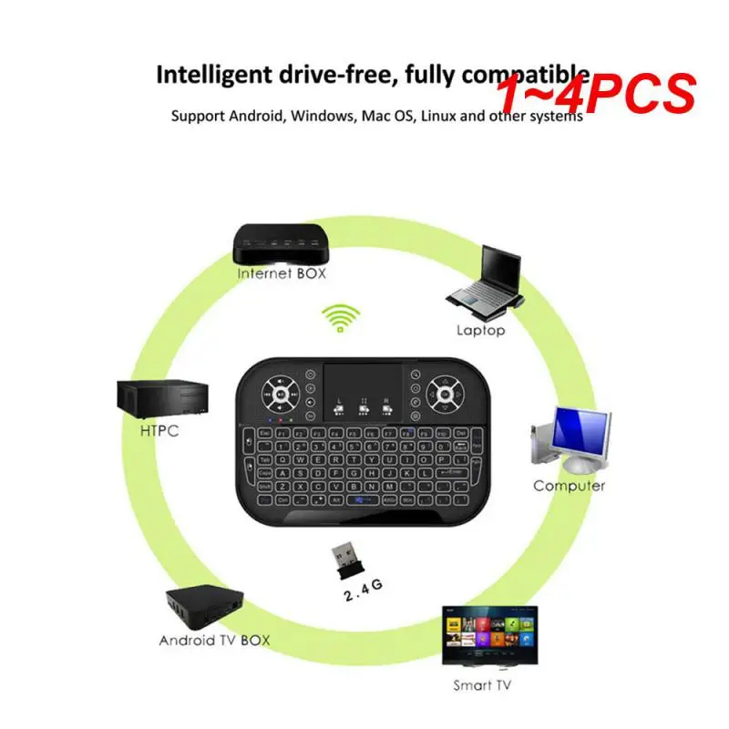 

1~4PCS Mini Keyboard And Mouse Wireless Backlit Keyboard Spanish Tablet Keyboard Mouse For Notebook Phone Ipad Phone Laptop TV