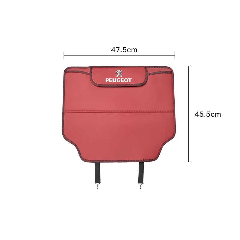 PU Leather Car Seat Backrest Child Anti-Kick Pad For Peugeot 307 206 106 208 407 207 301 406 308 807 508 408 107 205 108 607