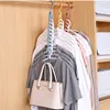 Nine-Hole Hanger Creative Multi-Functional Hanger Household Internet Popular Storage Artifact Non-Slip Drying Rack 2