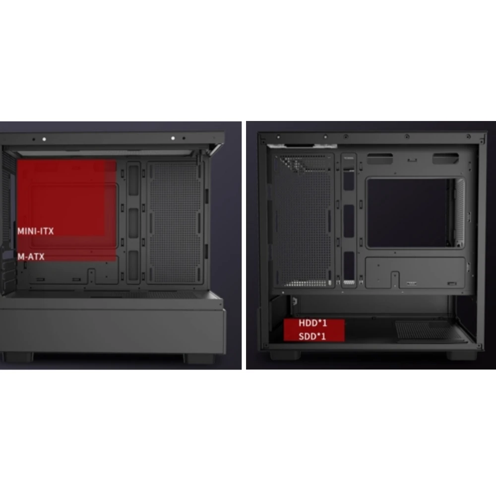 Xuanwu PRO PC Case Sea View Room Gaming Computer Desktop M-ATX Motherboard Support 360 Water Cooling 4090 Graphics Card pc case pc chassis computer chassis frame