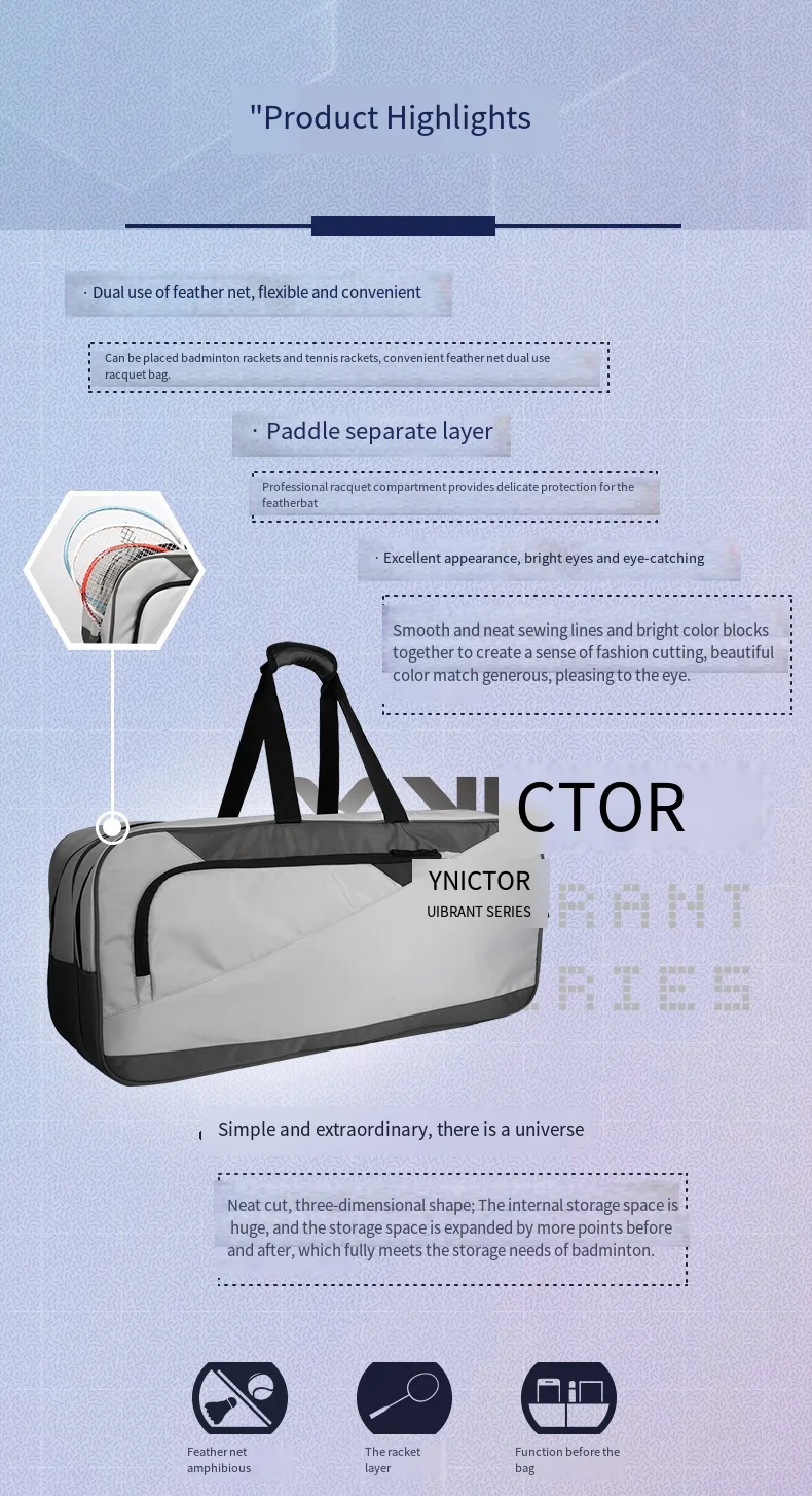 2022 スポーツバッグスポーツアクセサリー男性女性バドミントン