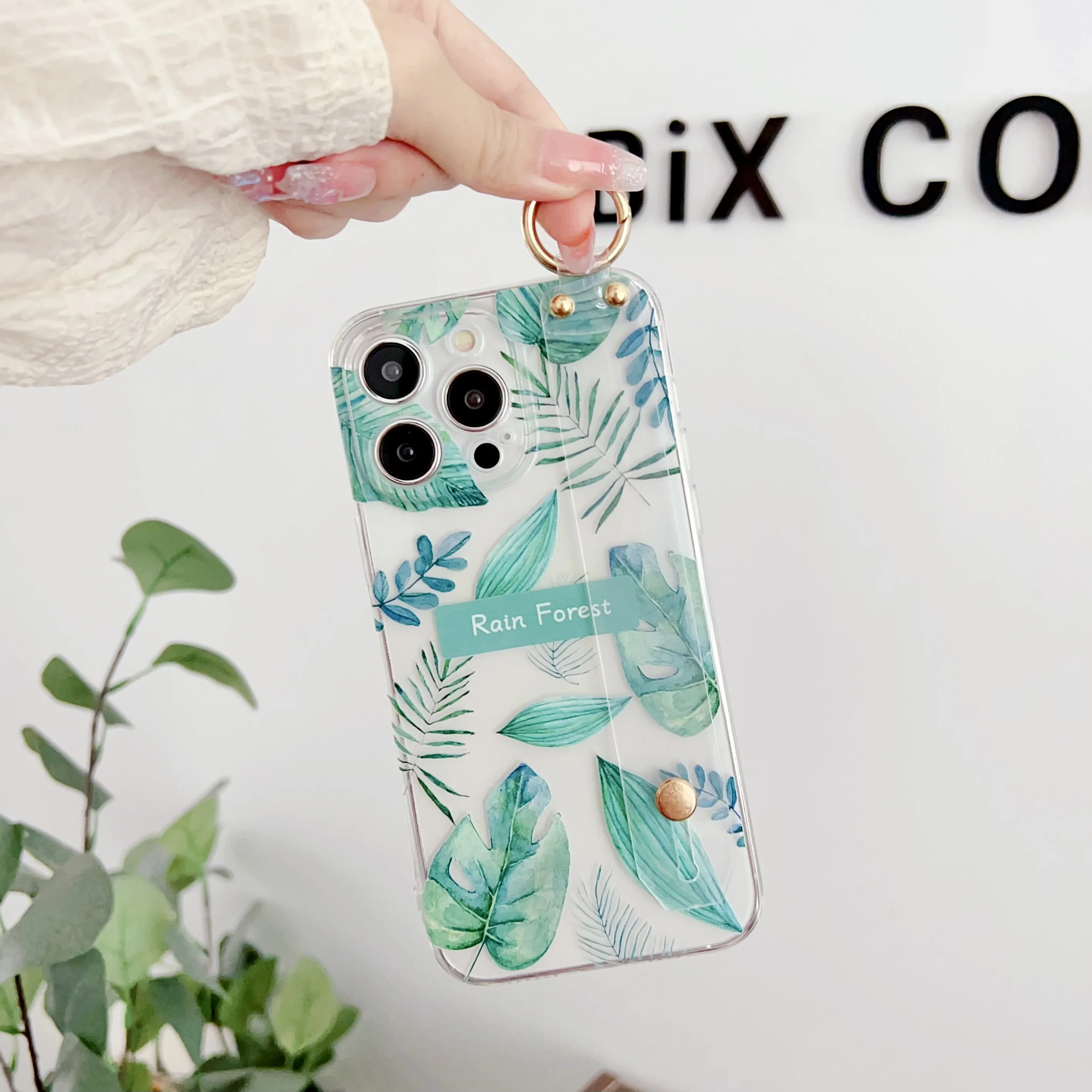 Rainforest Trees Case with Wrist Strap for Huawei Honor Series