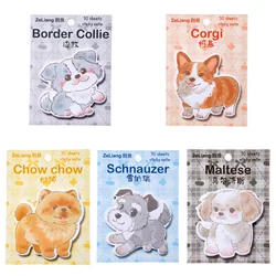 Adorable Cartoon Animal Sticky Notes Set - Kawaii Mini Memo Pads (5 Pcs Mix)