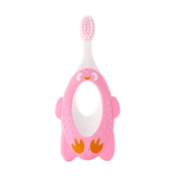 Poignée en forme de pingouin pour bébé, brosse à dents d'entraînement pour bébé, Animal de dessin animé, pour enfant de 1/6 ans, soins des gencives, cadeau 