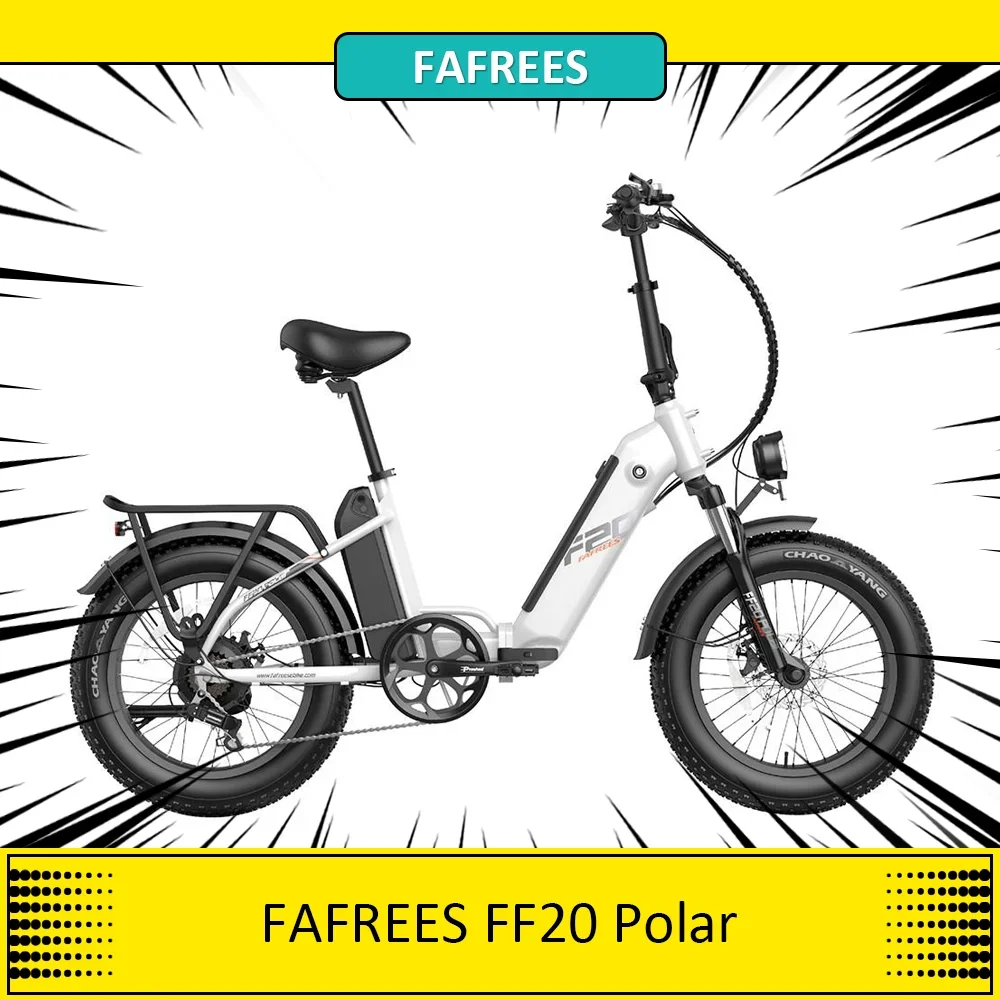 Fafrees Ff20 Bici Elettrica Polare 48V 500W Motore 25 Km/H Velocità Massima Doppia 10.4Ah Batterie 20*4.0 ''Pneumatico 7-Speedgear