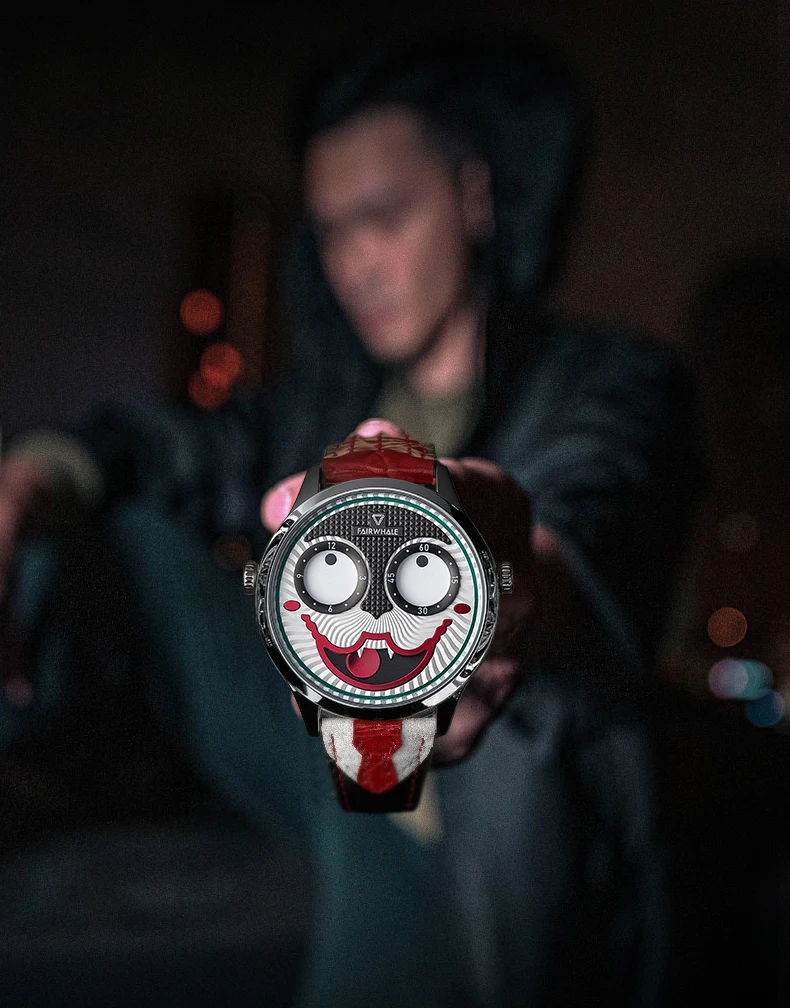 Mark Fairwhale New Fashion Clown Watch Men'S Automatic Non-Mechanical Watch Personality Waterproof Trend Student Male
