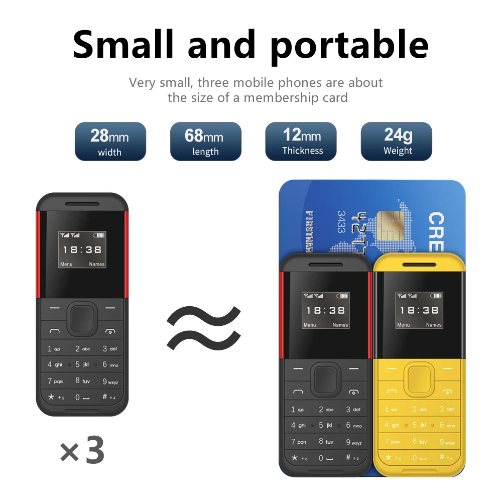 SERVO BM222 Super Mini Mobile Phone 2 SIM Cards Bluetooth Dialer Magic Voice Auto Call Recorder 2G Small Button Backup Cellphone