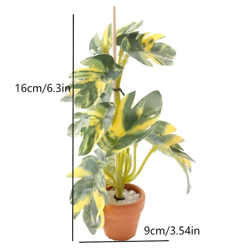 1/12 Dollhouse Simulation Green Plants Bonsai Model Dollhouse Scene Decoration Micro Landscape Garden Bonsai Ornament