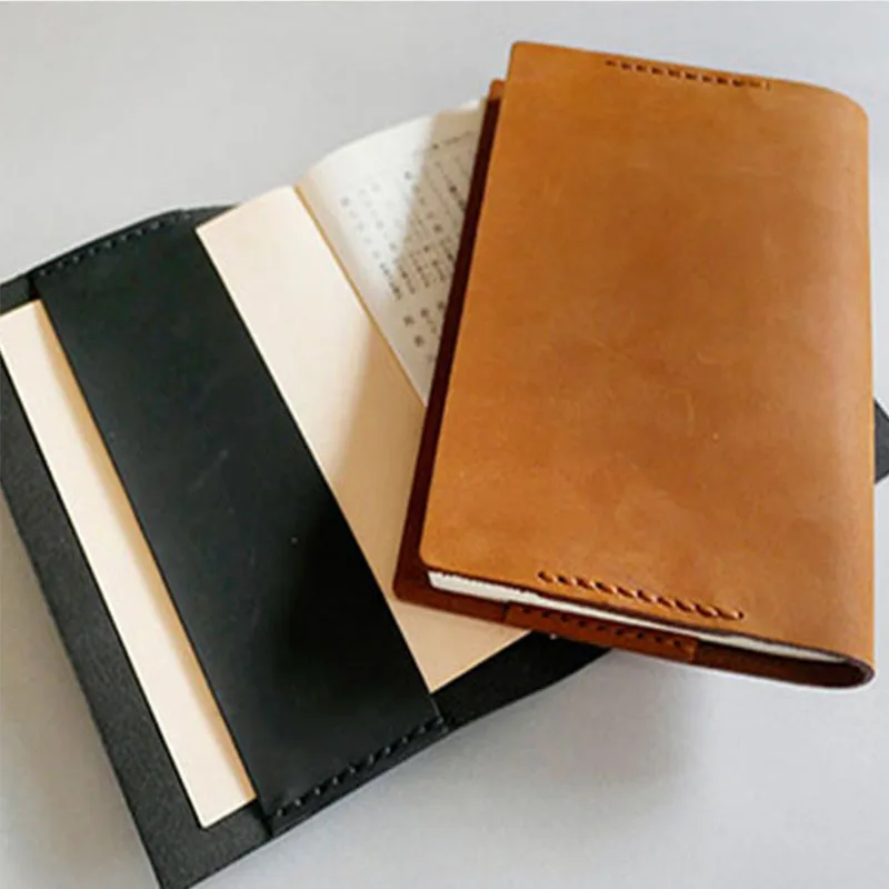 Fromthenon Genuine Leather Cover for Ho-Bo A5A6 Notebook Cover Planner Vintage Retro Diary Stationery Office & School Supplies