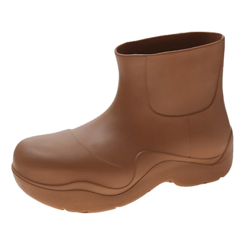 Stivali da pioggia corti estivi da donna 2022 nuovi stivali da pioggia  impermeabili antiscivolo da passeggio in gomma scarpa per il tempo libero  stivale corto con fondo spesso| | - AliExpress