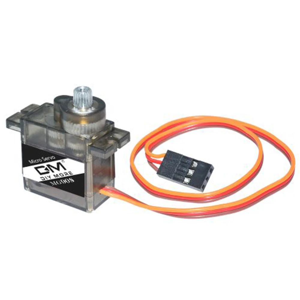 MG90S Servo Diymore 1/4/10/20 Stück Ganzmetallgetriebe 9g Verbesserte Version für Hubschrauber Flugzeug Boot Auto MG90 9G Trex 450 RC Roboter – Detail 8