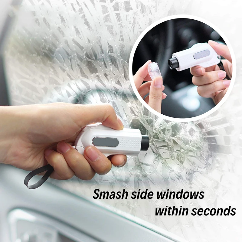 

2 In 1 Mini Emergency Window Breaker Seat Belt Cutter Pistol Window Breaker Portable Escape Tool Safety Hammer