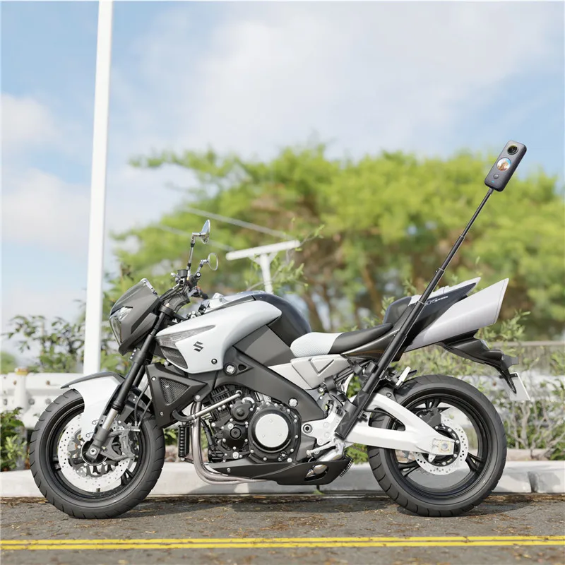 Doppel kugel klemm halterung Lenker halterung Fahrrad Motorrad Fahrrad Verlängerung stange Stick für Gopro 13 12 11 10 insta360 x4 dji action 4 – Detail 8