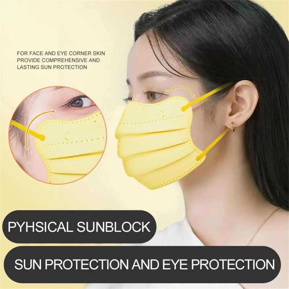 1/2/3SETS Angle Mask Convenient Versatile Stylish Accessories Bestselling Convenient Eye Mask Macaron Color Mask Summer Mask 6