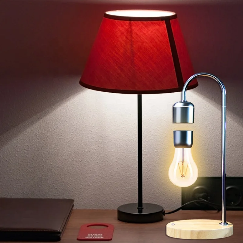 Creative Magnetic Suspension LED Globe Table Lamp Magnetic Suspension Wireless Reading Suspension Table Lamp