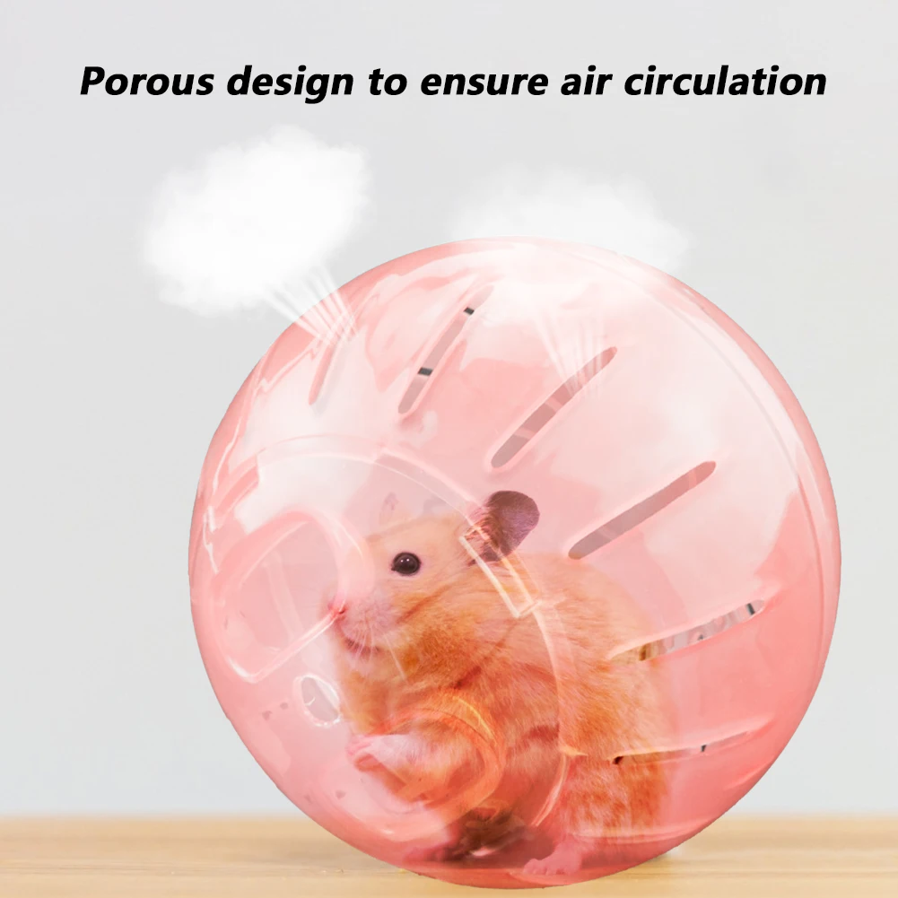 Mini Portable Pet Jogging Ball Plastic Gerbil Hamster Running Ball Accessories