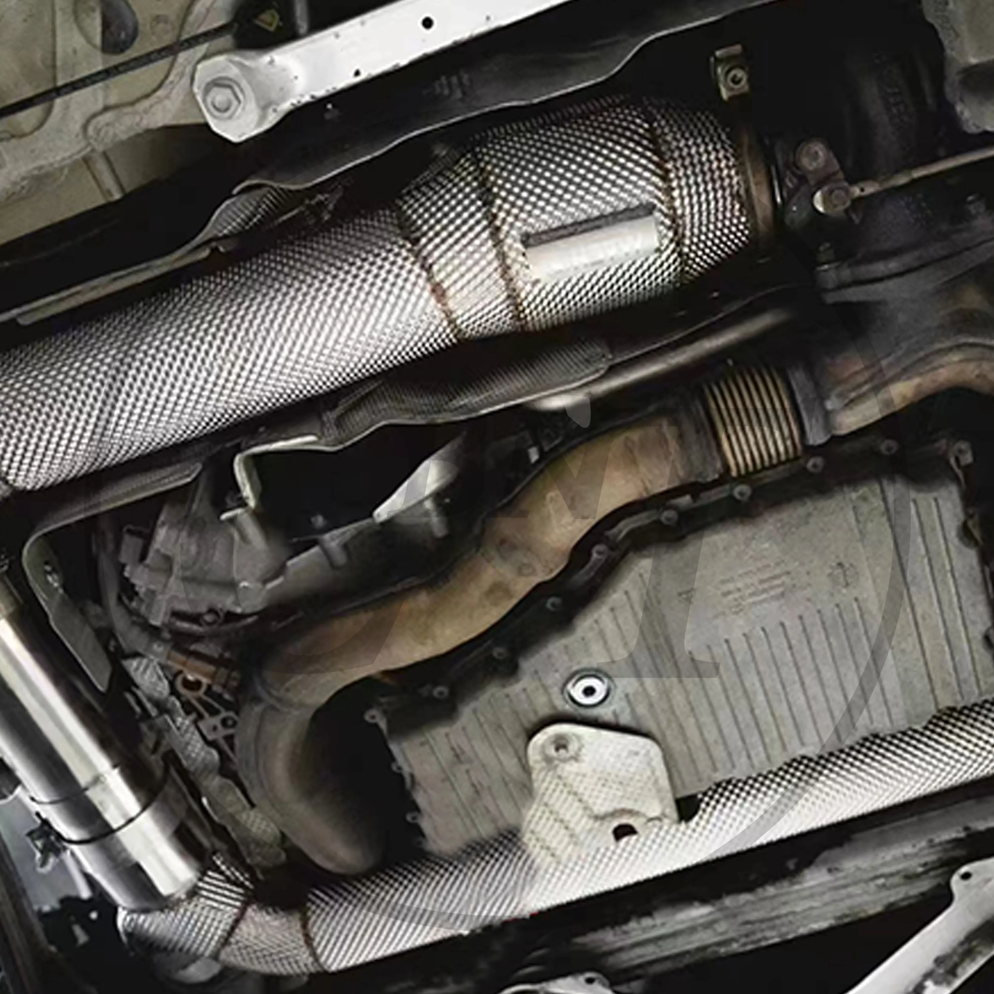 CBNT Exhaust System with Heat Shield SS304 Exhaust-pipe with Catalytic Converter Downpipe for Porsche 718 Boxster Cayman