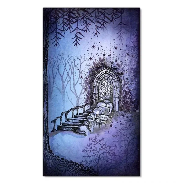 paper Skeleton Tree Scene clear stamps scrapbooking to make engraving frames card craft set