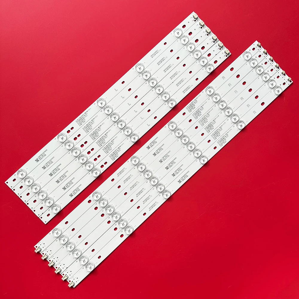 12PCS LED Backlight strip GJ-2K16-490-D611-P2-R L SVJ500A37_REV05 For Philips 49" 49PFS5301/12 49PFS4132 49PFS4131 TPT490F2