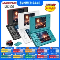 Anbernic RG DS Console de jeu portable 4 "IPS double écran Android 4000mAh lecteur de jeux vidéo rabattable prend en charge le Streaming Wifi RixelHK 1