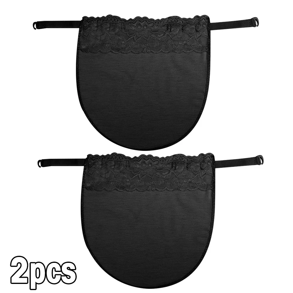 Women Summer Clip-On Floral Black White Lace Mock Camisole Bra Insert  Cleavage Cover Overlay Panel Vest Wrapped Chest Bandeau - AliExpress