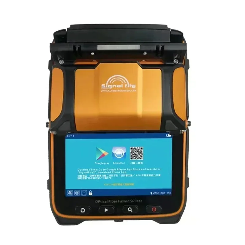 New AI-9 signal light fiber fusion splicer 10 languages freely switch built-in optical power meter and VFL5.0