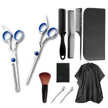 

Professional Hairdressing Scissors Kit Hair Cutting Scissors Barber Salon Hairdresser Tool Tail Comb Cape Hair Cutter Comb Set