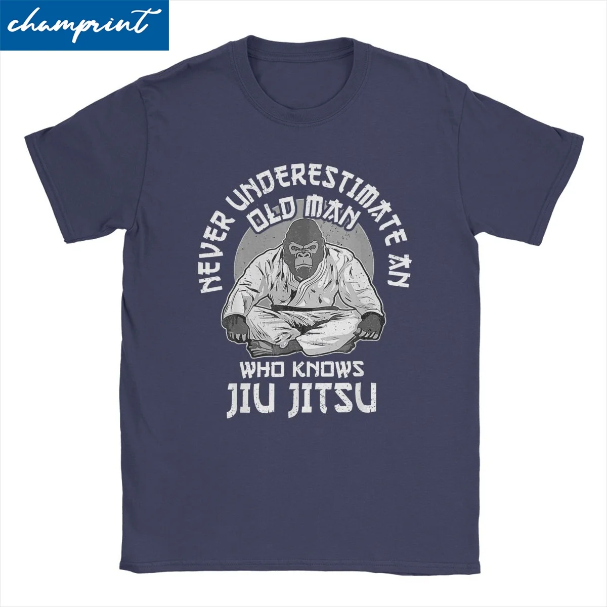 Men Women Tshirts Jiu Jitsu Monkey Bjj Awesome Pure Cotton Tee Shirt