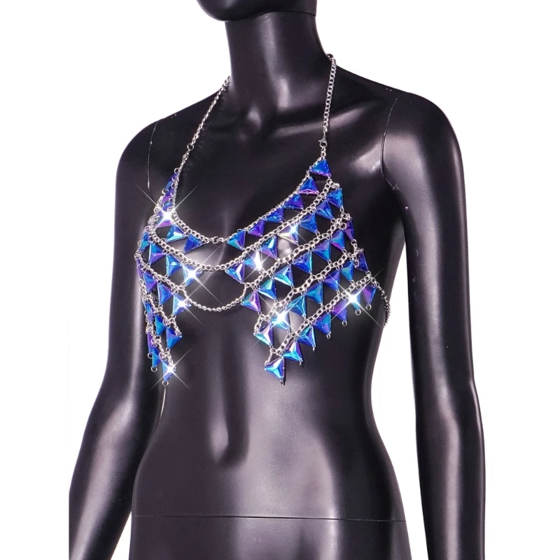 

Body Jewelry Accessories Bohemian-Sparkly Chain Gemstones Underwear-Bra Dropship