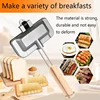 Hot Sandwich Maker, Double Sided Sandwich Roll Sealed Grill Pan, Non-Stick Hot Dog Toaster - Portable with Removable Handle 3